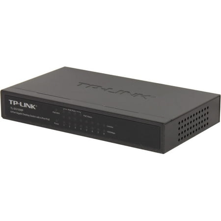 UPC: 0845973021160 | TP-Link TL-SG1008P V4 | 8 Port Gigabit PoE Switch | 4 PoE+ Ports @64W | Desktop | Plug & Play | Sturdy Metal w/ Shielded Ports | Fanless | Limited Lifetime Protection | QoS & IGMP Snooping | Unmanaged
