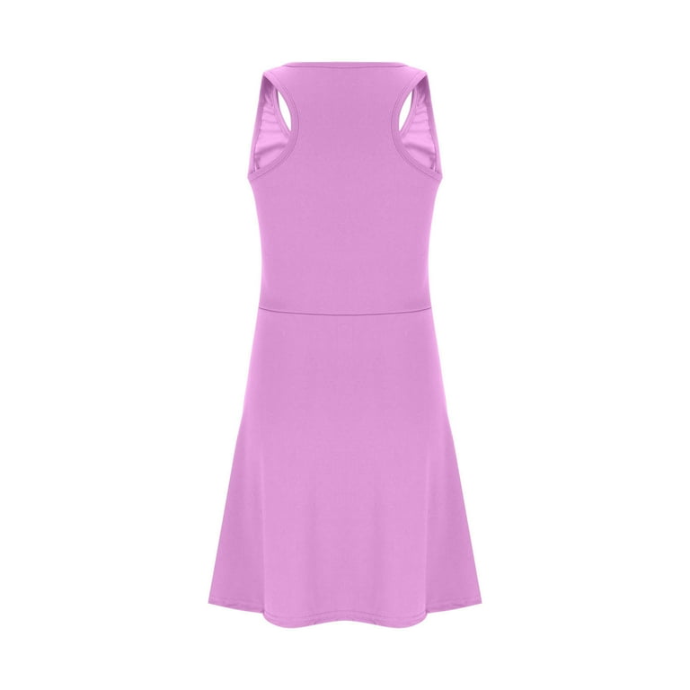 purple golf dress Barstool Sports Solid Quarter Zip Sleeveless Dress