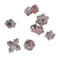 thumbnail image 4 of Juego de Dados Sincero Aleación Ligero y Llamativo Plata Rojo, 4 of 10