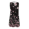 thumbnail image 5 of Viikei Womens Dresses Short Sleeve Casual Summer,Women's Pleated Short Sleeve Dress,Women's Round Neck Sleeveless Gradient Tie Dyed Beach Dress Black XXL, 5 of 6