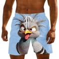 thumbnail image 4 of Pantalones de Natación de Verano de Ocio de la Playa de los Hombres con Cordón, Poliéster Transpirable Ligero para el Uso Informal, 4 of 5