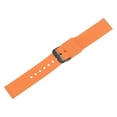 thumbnail image 3 of Uxcell Silicone Watch Band Quick Release Soft Rubber Watch Strap Orange/Black 22mm, 3 of 7