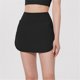 thumbnail image 5 of Pantalones de Cintura Elástica de las Mujeres Color Sólido Falda de Tenis Diseño de Cintura Alta, Pantalones Falsos de Falda Deportiva de Dos Piezas, 5 of 9