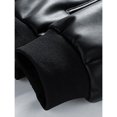 thumbnail image 5 of Men's slim-fit PU motorcycle jacket - lightweight zipper stand-up collar, zipper pocket, solid-color casual workwear suitable for spring and autumn, durable polyester lining, 5 of 6