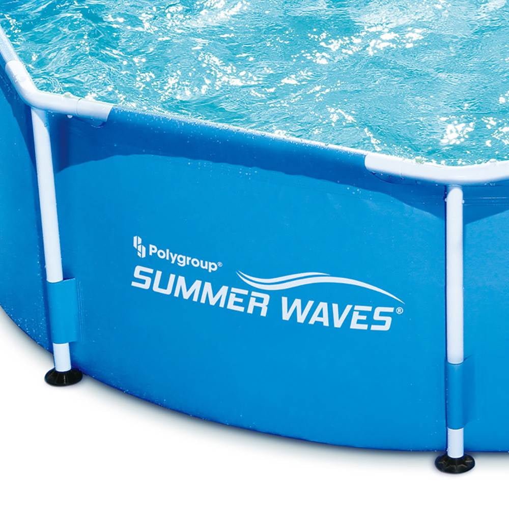 Summer Waves 8ft x 30in Outdoor Round Frame Above Ground Swimming Pool with  Pump - Walmart.ca