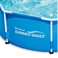 thumbnail image 4 of Summer Waves 8ft x 30in Outdoor Round Frame Above Ground Swimming Pool with Pump, 4 of 5