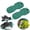 Green, variant on SHegdu Lawn Aerator Shoes Spike Sandals Lawn Dethatcher Tool with Adjustable Straps Anti-Slip for Gardens, Patios, Yards Aerating Soil (Green)