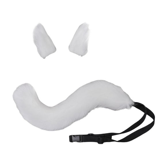 BELOVING Animal Hairpin Suit Soft Decor Cosplay Prop for Fancy Dress Cosplay Party Unisex White