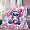 thumbnail image 1 of Cartoon Cute Stich Blanket, 3D Printing Lilo & Strong Soft and Comfortable Children's Nap Sleeping Blanket, Bedding, 1 of 5