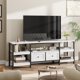 thumbnail image 3 of Yeshouse Consola multimedia industrial, centro de entretenimiento rústico, mueble de TV con marco de metal y cajones, mueble de TV moderno estilo granja para sala de estar, 3 of 7