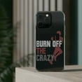 thumbnail image 3 of DistinctInk Clear Hybrid Case for Apple iPhone 15 Plus (6.7" Screen) - I Run To Burn Off The Crazy - Wireless Charging Compatible, 3 of 9