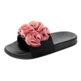 thumbnail image 6 of Modisza Slide Sandals for Women Dressy Summer Flower Slip on Arch Support Shoes Non Slip Indoor Outdoor Platform Beach Slippers Pink 6.5, 6 of 7