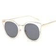 thumbnail image 2 of Womens Cat Eye Gold Frame Fashion Sunglasses, 2 of 3