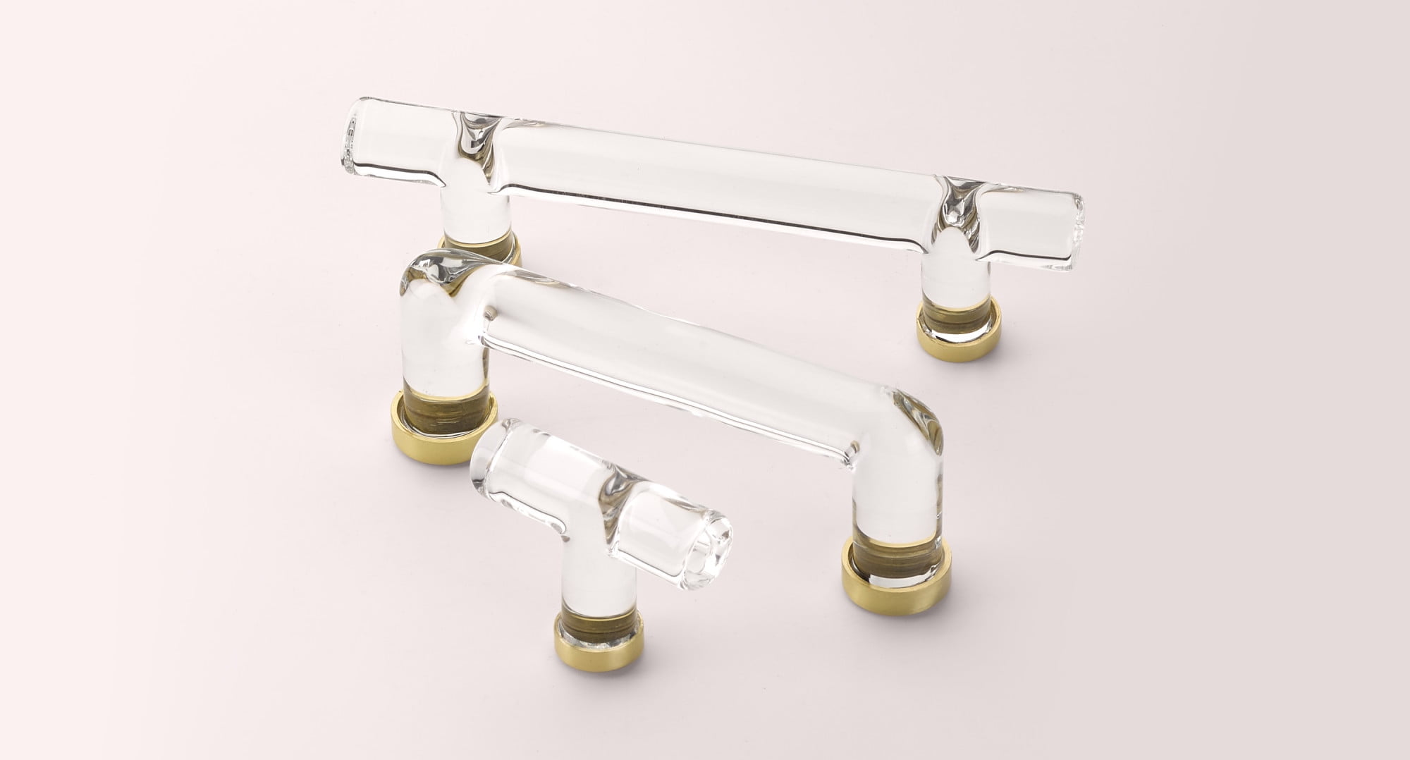 Emtek 86724US10B Modern Bar 4" Center To Center Cabinet Bar Pull From The Glass Collection