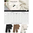 thumbnail image 3 of Avidlove Lounge Sets for Women Travel Outfits 2 Piece Sets Knit Short Sleeve Sweater Loungwear, 3 of 8
