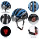 thumbnail image 3 of Casco de bicicleta de montaña Aomiun, casco de motociclismo con luz trasera desmontable, 3 of 8