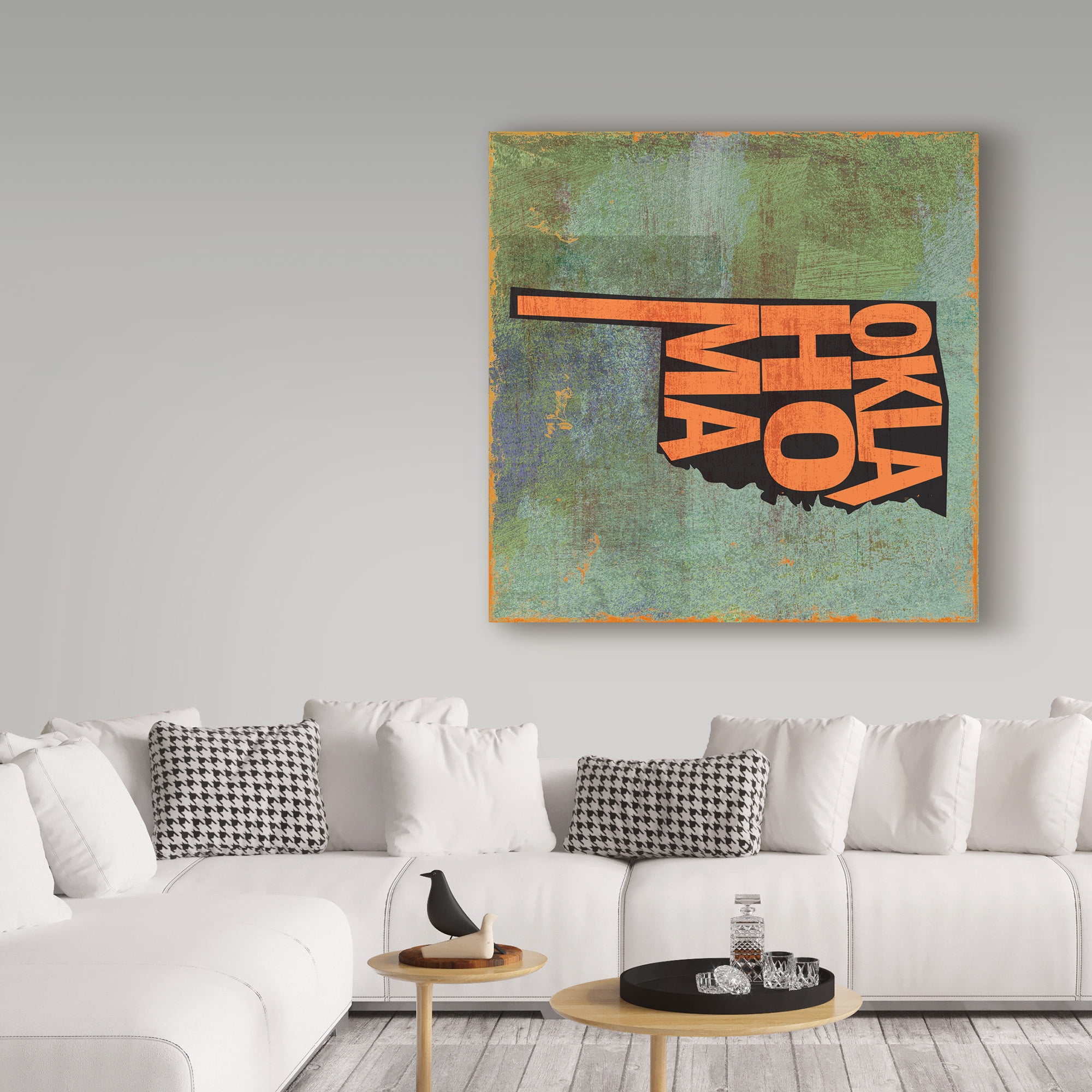 Trademark Fine Art 'Oklahoma' Canvas Art by Art Licensing Studio