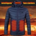 thumbnail image 4 of Chaqueta Térmica Chaqueta térmica eléctrica de poliéster para hombres con capucha, chaqueta térmica para hombres USB (2XL) Likrtyny Para Estrenar, 4 of 7