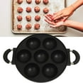 thumbnail image 4 of Dsxnklnd 7-Hole Cake Cooking Pan Cast Iron Omelette Pan Non-stick Cooking Pot, 4 of 7