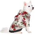 thumbnail image 2 of Fotbe Rose Flowers Sudadera con Estampado para Perros Pequeños – Suéter con Capucha para Mascotas, Tela Suave de Forro Polar con Bolsillo-XX-Large, 2 of 7