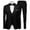 Black, variant on Men's Blazer Jacket,Men Suits 3 Piece Set,Classic Slim Fit Vest and Trousers Set formal Wear for Wedding Banquet Business Events and Attire
