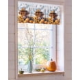 thumbnail image 4 of Valances for Windows Fall Thanksgiving Rod Pocket Cafe Window Treatments Valance Curtains for Kitchen Bathroom Laundry Basement Windows 54"x18", 4 of 6