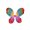 Multicolore Rouge, variante sur Fortune Ailes de Fée Papillon pour Adulte et Enfant, Costume de Fête d'Halloween, Accessoires de Déguisement