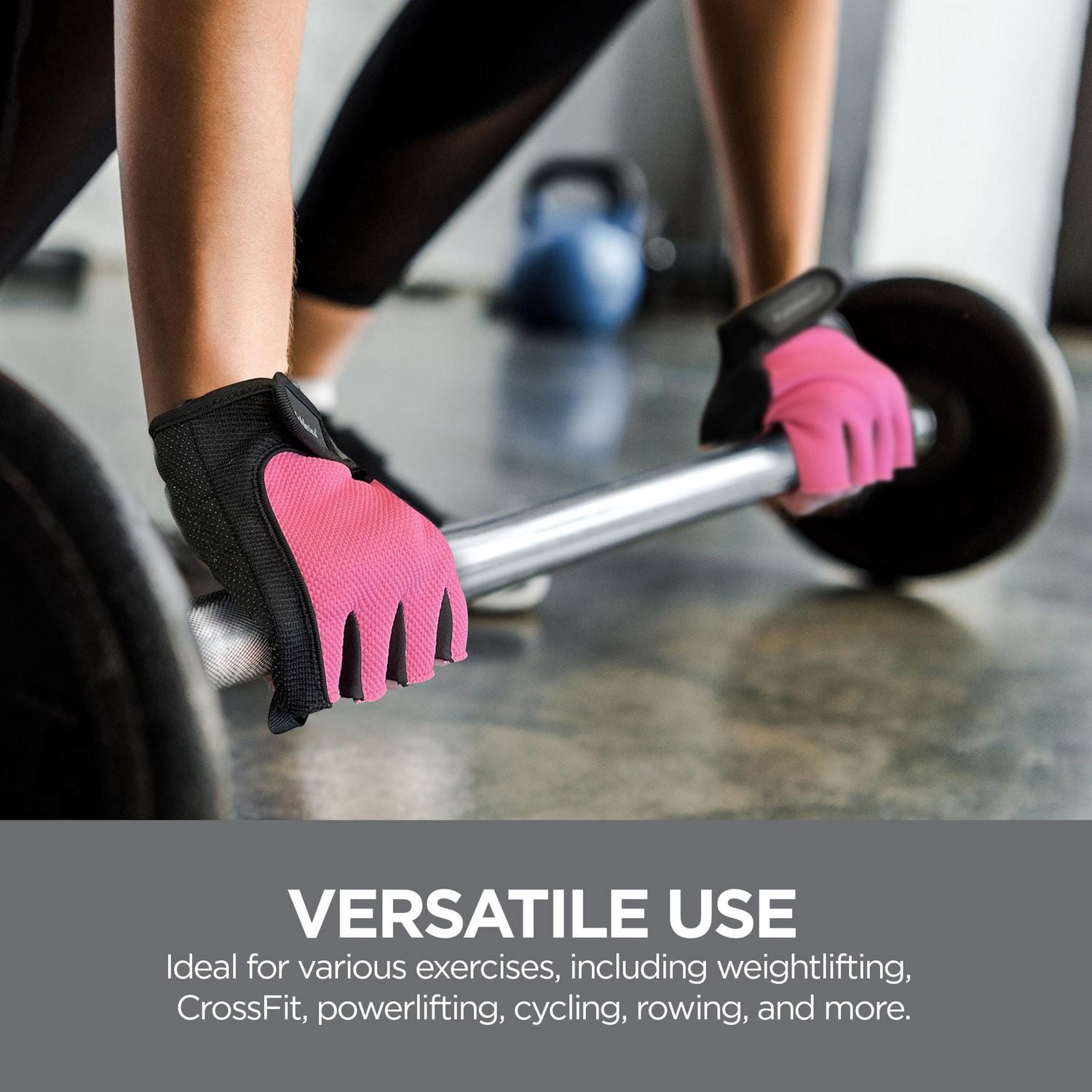 Gants de fitness PurAthletics taille S/M - Gris