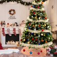 thumbnail image 4 of Christmas Rose Gold Tree Skirt 36in Sequin Tree Skirt Xmas Pine Tree Ornaments Artificial Christmas Pine Tree Skirt Holiday Decor (36 Inch, Rose Gold), 4 of 7