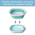 thumbnail image 6 of 1 Pc Collapsible Dishpan Collapsible Bucket Plastic Sink Dish Basin Cutting Board Foldable Food Tub for House Cleaning, Camping, and More Space Saving, Multiuse Water Bucket for Cleaning Mop, Blue, 6 of 7