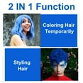 thumbnail image 5 of ikzee Coloring Hair Wax, Blue - Hair Styling Clay Washable - Temporary Hair Dye - Hair Color Wax For Women Men Kids Party Cosplay, 5 of 9