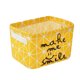 thumbnail image 1 of Love Smile Square Algodón Lino Escritorio Caja de almacenamiento Joyas Estuche organizador de papelería cosmética seitruly JJ8061-01, 1 of 3