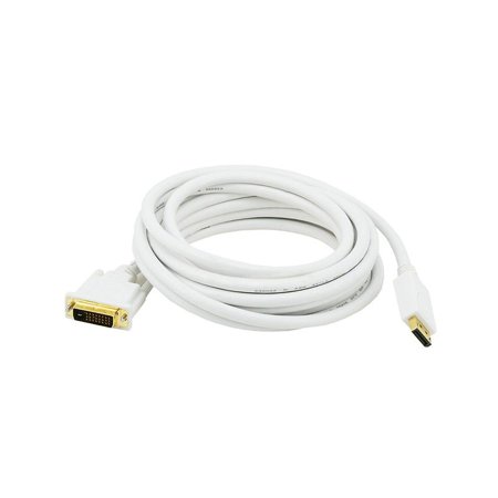 UPC: 0844660060178 | Monoprice 15  Display Port to DVI Audio/Video Cable Male to Male White (106017)