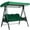 Green, variant on Outdoor Swing Replacement Cover Universal Patio Swing Canopy with Side Holes and Seat Cover,Waterproof UV-Resistant Fabric for Rain/Sun Protection Fits Most Swing Chairs(Without Iron frame)