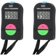 thumbnail image 1 of 2 Pcs Electronic Counter, Digital Hand Tally Counter Electronic Manual Clicker With Lanyard Add Subtract Model, 1 of 5