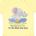 thumbnail image 4 of Inktastic My Gigi Loves Me to the Moon and Back Elephant Family Boys or Girls Baby Bodysuit, 4 of 5
