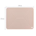 thumbnail image 3 of Waterproof Dish Drying Mat Hot Waterproof Non Slip Pot Holder Heat Resistant Dish Draining Mat pink, 3 of 9