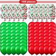 thumbnail image 2 of 105 globos redondos de látex y confeti para Halloween, 30 cm (rojo y verde), 2 of 5