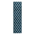 thumbnail image 3 of Unique Loom Trellis Shag Collection Area Rug - Ruby (2' 7" x 10' Runner Navy Blue/Ivory), 3 of 11