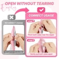 thumbnail image 4 of GASTROPOD 100 Pcs Pink Resealable Mylar Bags with Zipper and Frosted Clear Window Smell Proof Packaging Bags Foil Pouch Zip Bag for Food Self Sealing Storage Supplies 3.14X5.11, 4 of 6