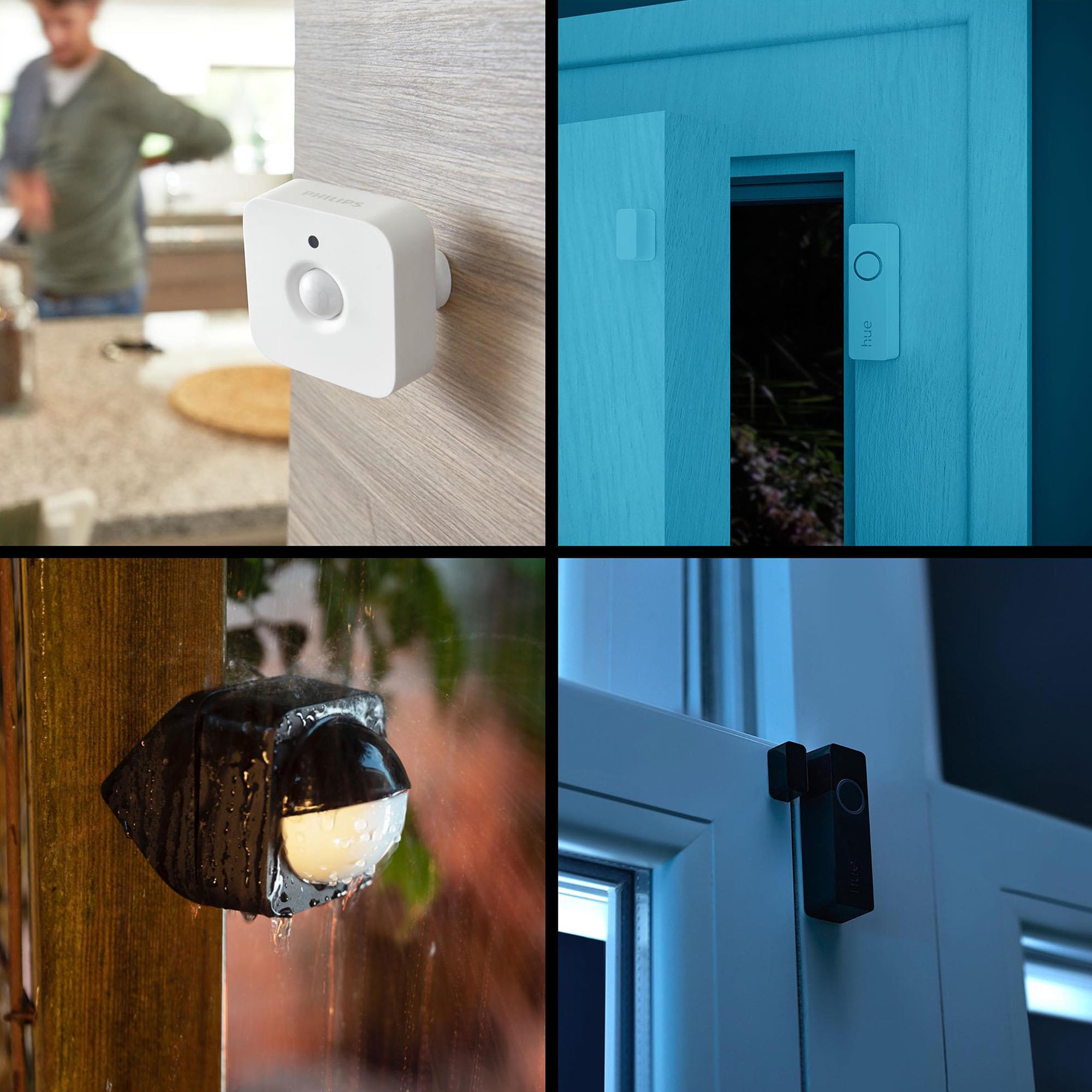 Philips Hue Secure Battery-Powered Smart Security Camera, Black