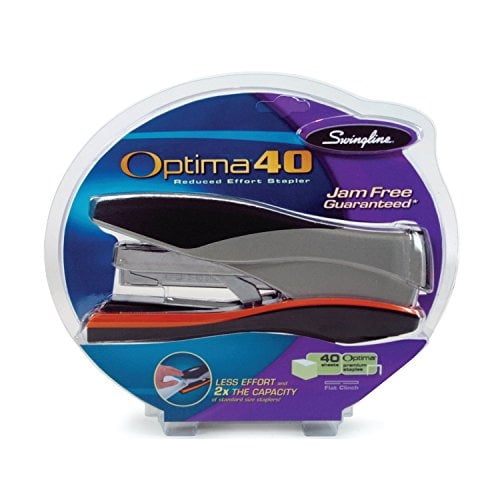 Agrafeuse De Bureau Commerciale Swingline Optima 40, Capacité De 40 Feuilles, Grise