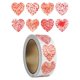 thumbnail image 1 of Rollo de 500 pegatinas de corazón de 2,5 cm, etiquetas autoadhesivas para bodas. Estilo A, 1 of 9