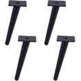 thumbnail image 1 of Patas para muebles de 4 piezas, patas de sofá para muebles modernos, protectores de piso de goma y tornillos para mesa auxiliar y café, soporte para TV (4 pulgadas/10 cm), 1 of 5