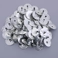 thumbnail image 4 of 100 Pieces Metal Candle Wick Sustainers Tabs Candle Making Tools Base for Candle Making 20x3mm, 4 of 8