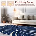 thumbnail image 2 of ODIKA 4' x 6' Machine Washable Non-Slip Area Rug, Abstract Swirl High Traffic Rug, Blue, 434506, 2 of 7