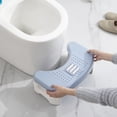 thumbnail image 1 of MesaSe Folding Squatty Potty Non-Slip Portable Toilet Stool  Polypropylene Plastic Light Blue, 1 of 6