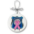 thumbnail image 1 of Erazorbits POLICE RACE FOR A CURE Ivory Hanging Ornament, 1 of 1