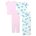 thumbnail image 3 of Conjunto de pijama Disney de 4 piezas con puntadas de algodón con puntadas ajustadas para niños, 3 of 4