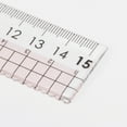 thumbnail image 4 of Uxcell 3pcs Straight Ruler 15cm Metric Clear Measuring Tool Checkered Design with Wavy Line, Light Pink, 4 of 6